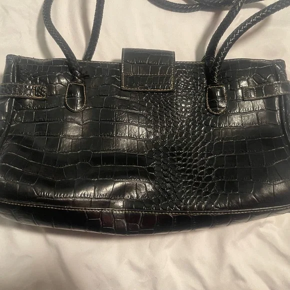 Unbranded Vegan Leather Purse Crocodile Print W Perfect Pockets &Built In Wallet - Picture 5 of 16